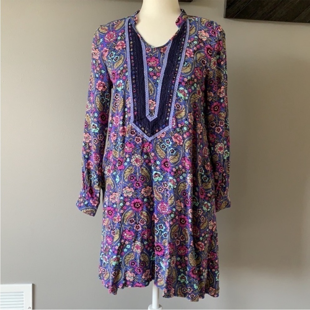 Matilda Jane Thoughts & Dreams Floral Shift Dress with Embroidered Detail